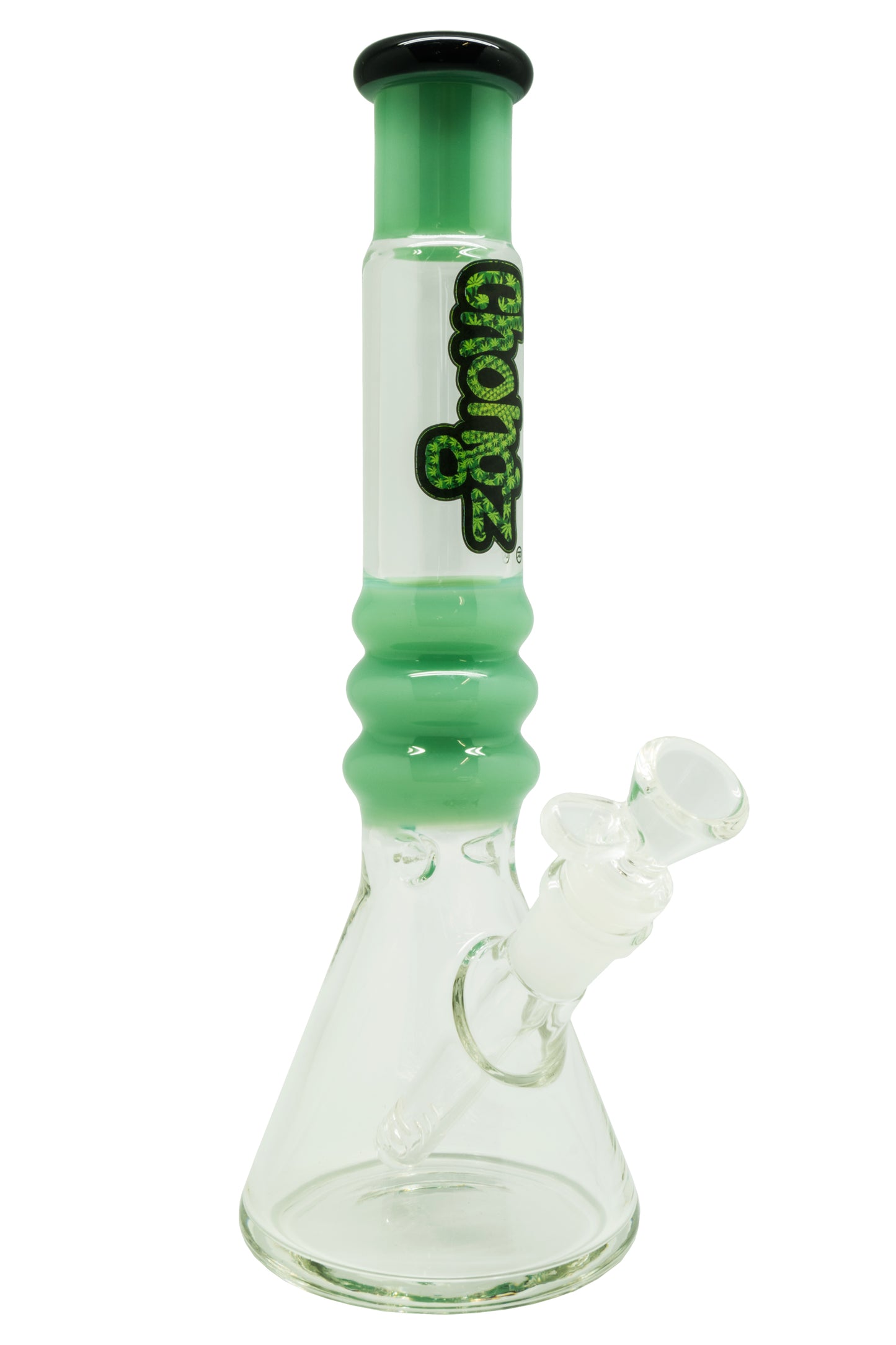 Chongz Bong Glass "Greenpoint Gothic" Jade Green