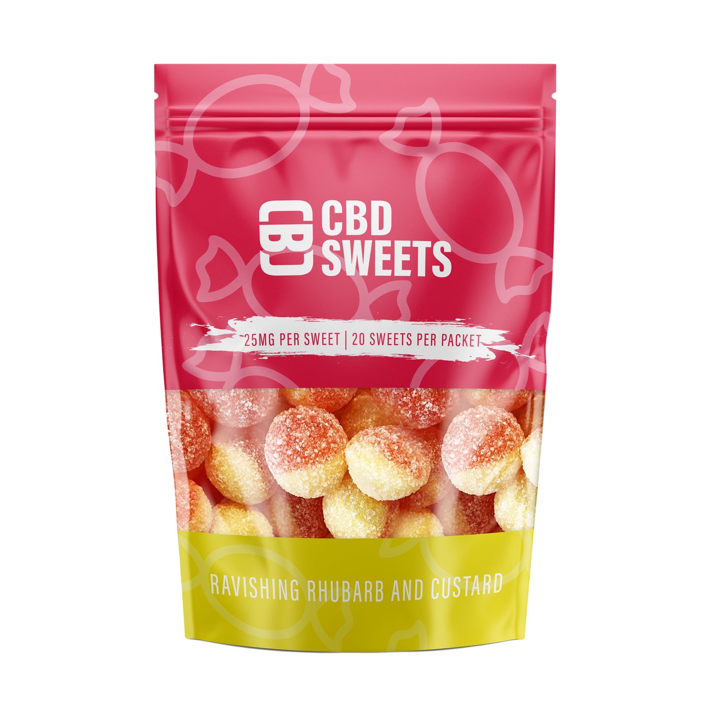 Sweets - CBD Rhubarb and Custard 500mg