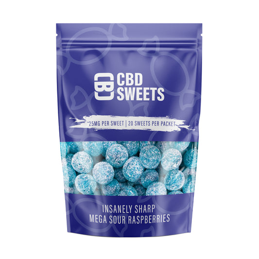 Sweets - CBD Mega Sour Raspberries