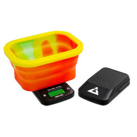 On Balance SBM 100g x0.01g Mini Silicone Bowl Digital Pocket Scale Rasta Colours