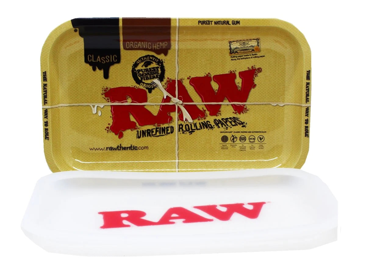 Raw Rolling Tray With Silicone Dab Cover